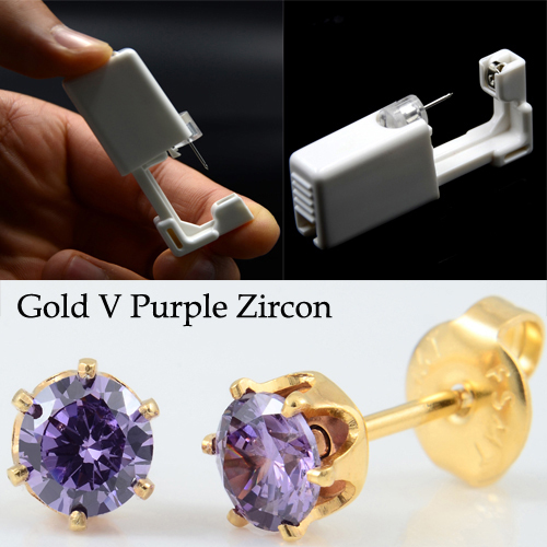 Disposable Device Machine Tools Piercing NO PAIN Safety Sterlised Easy Ear Piercer Sterile Bezel Dasiy Flower Ear Stud