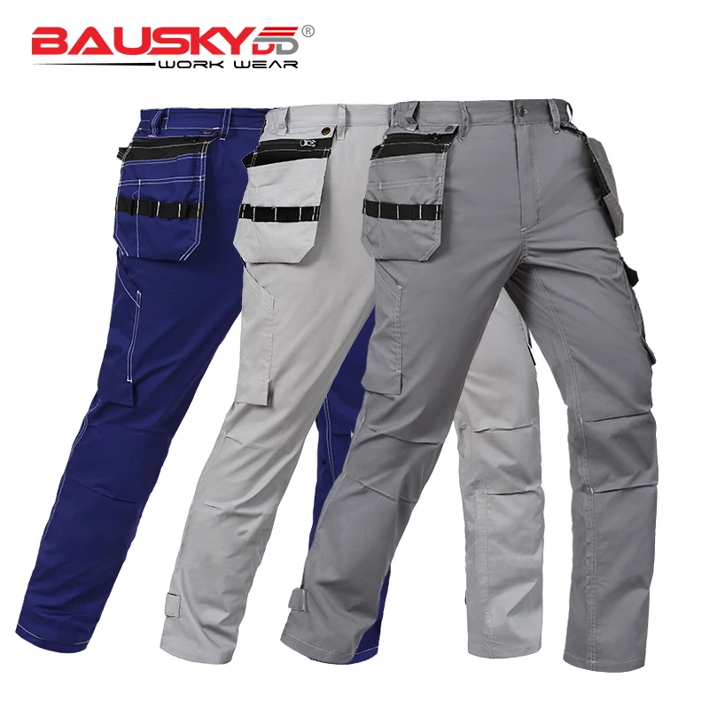 Bauskydd B218 Мужская рабочая одежда многофункциональные карманы/брюки летние