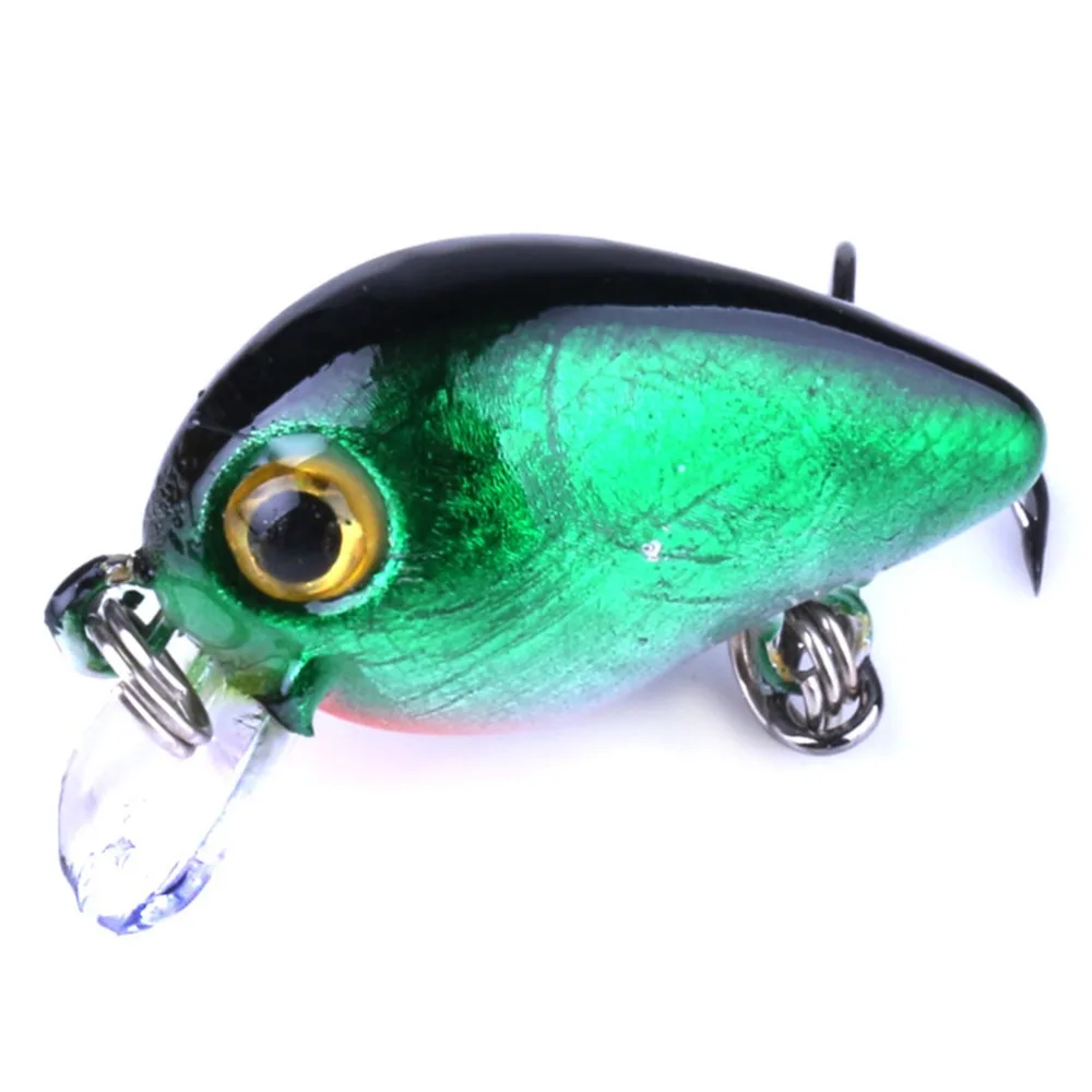 10pcs Mini Bronzing Fishing Lures Micro Crank Bait CrankBait Rattles 3cm 1.6g