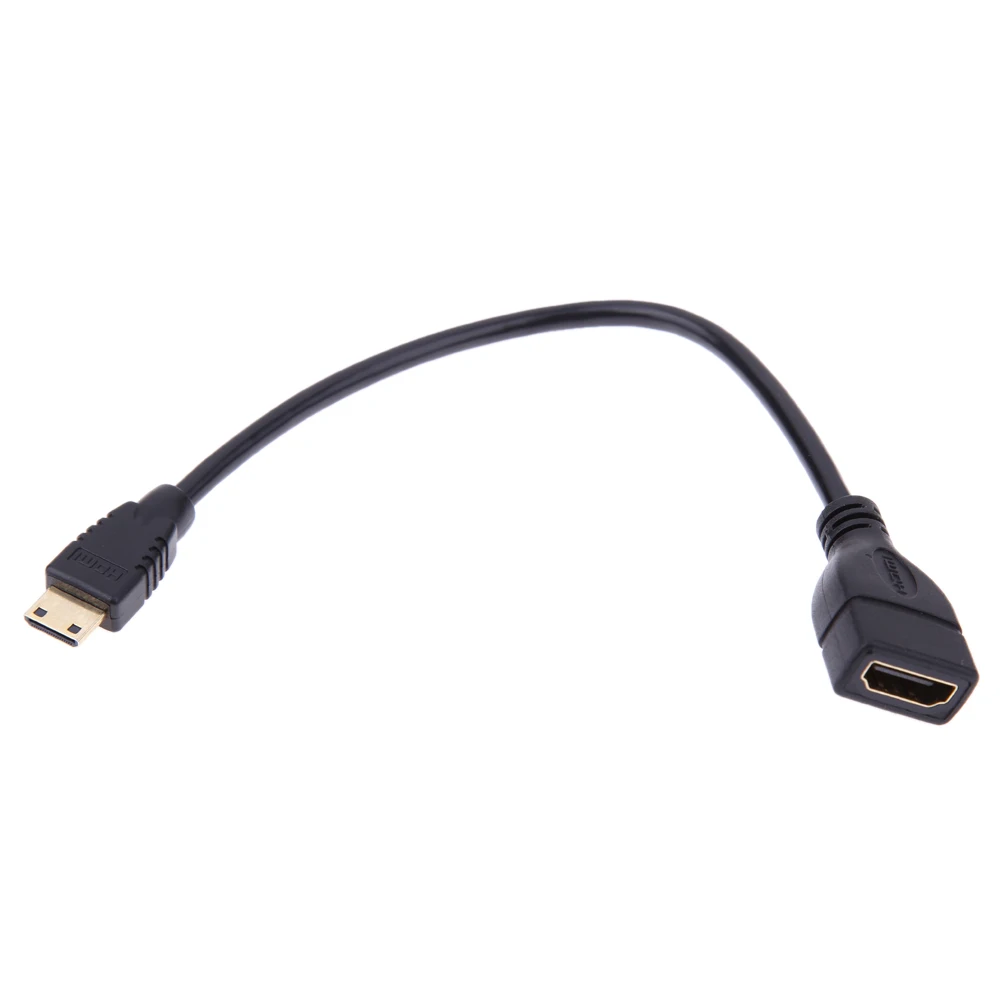 Мини HDMI Мужской к Женский конвертер Кабель адаптер Шнур 1080P мини для ноутбука