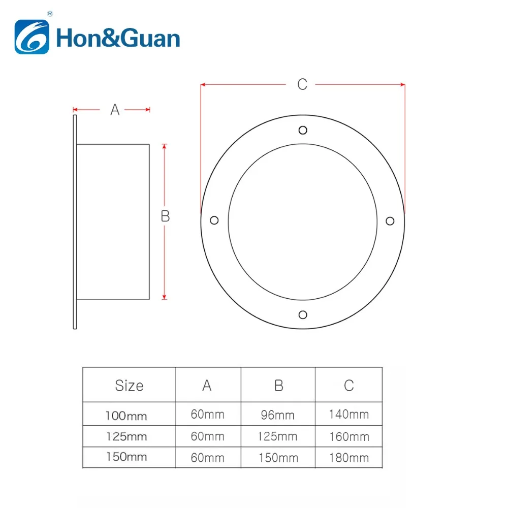 Duct Connector Flange Metal Straight Pipe Flange for Heating Cooling Ventilation System 4//6 Inch 4 inch