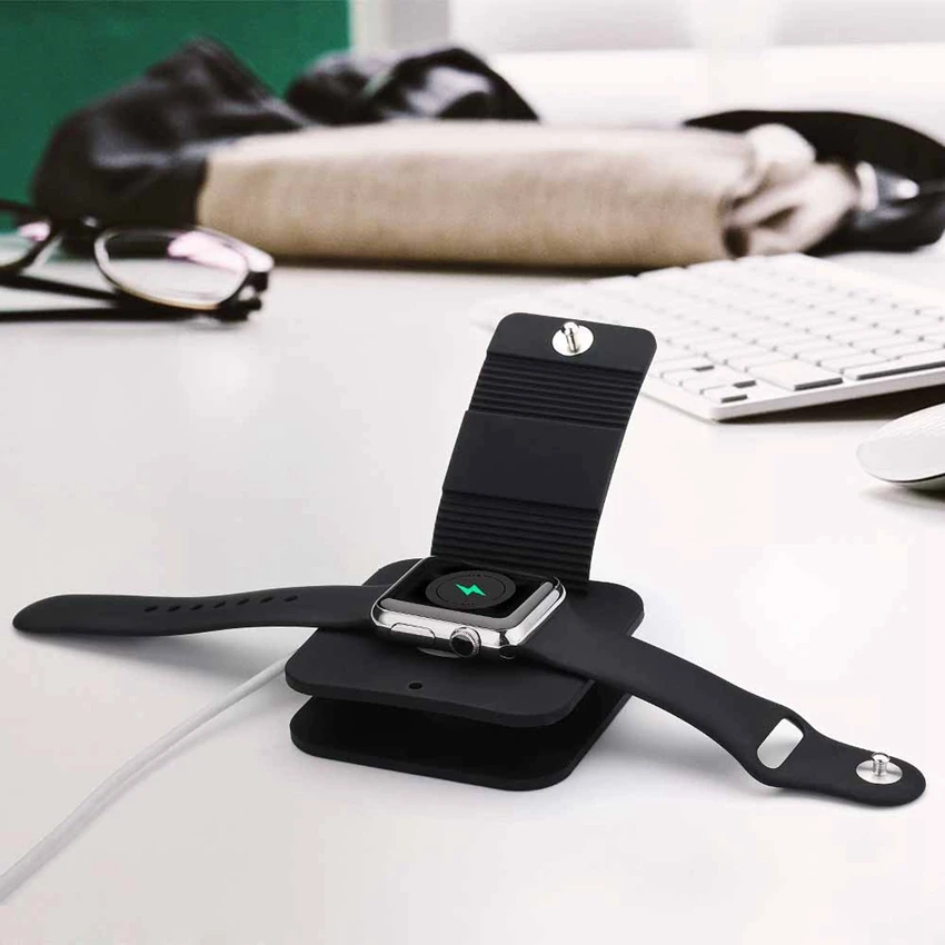 

Charging Stand Charge Dock Holder Wallet Suit for iWatch all 38mm/42mm and for Apple Watch Made of Soft TPU/Silicon Material