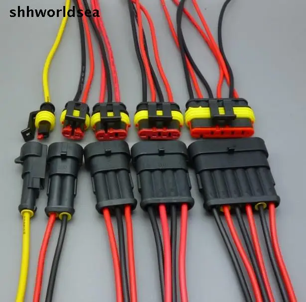 Shhworld 100 комплектов Авто 1 2 3 4 5 6 P Контактный автомобильный разъем HID розетка с