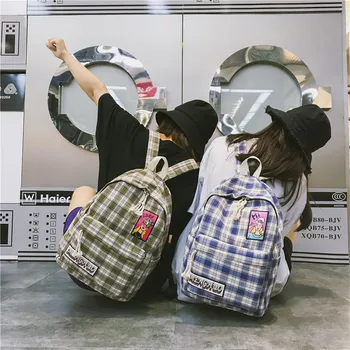 

Wholesale backpack 2018 new schoolbag female Korean version fashion house ulzzang high school student backpack tide