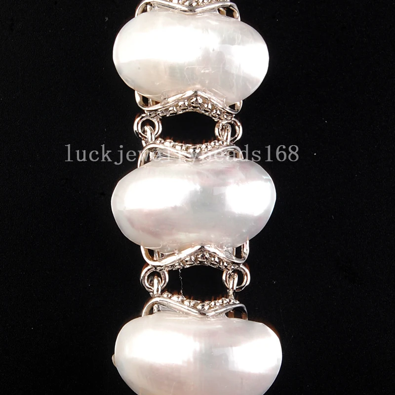 Модные ювелирные изделия перламутровый овальный браслет 7~ " FG6504