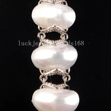 Модные ювелирные изделия перламутровый овальный браслет 7~ " FG6504