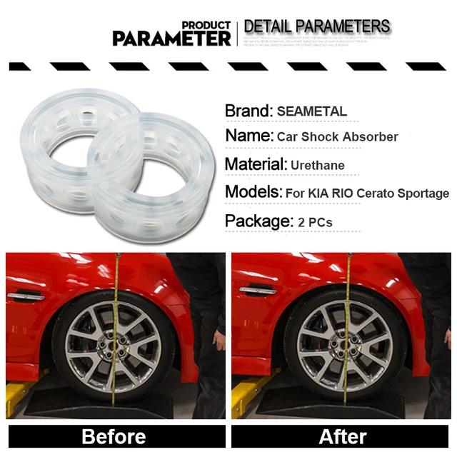 2pcs Car Buffers Shock Absorber Spring Bumper Auto Covers Rubber Protect In The Spring Buffer Car Automobile Suspension Buffers 3