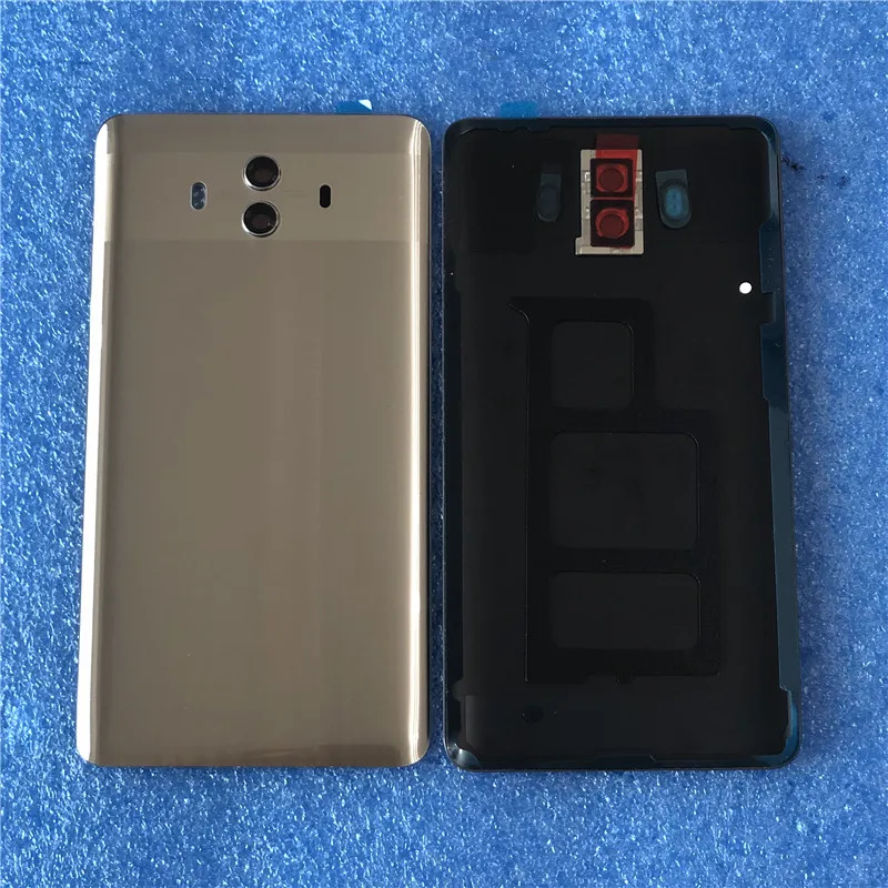 Чехол для 5," huawei mate 10 ALP-L09 ALP-L29 Axisinternational, стеклянная задняя крышка для батареи, чехол+ вспышка+ стеклянный объектив+ рамка для камеры