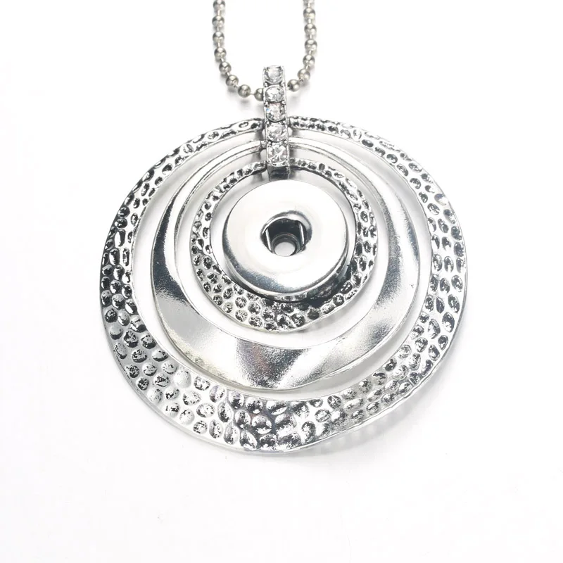 

High Quality Snap Button Pendant Pearl Necklace Fit 18mm Buttons For Women Charm Fashion Interchangeable jewelry