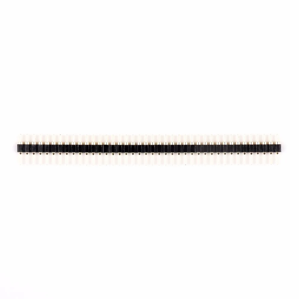 

Areyourshop Gold Plated Single Row 40Pin Male 2.54mm Straight Pin Header Round Hole RoHS 100pcs Connector Hot Sale Plug Jack
