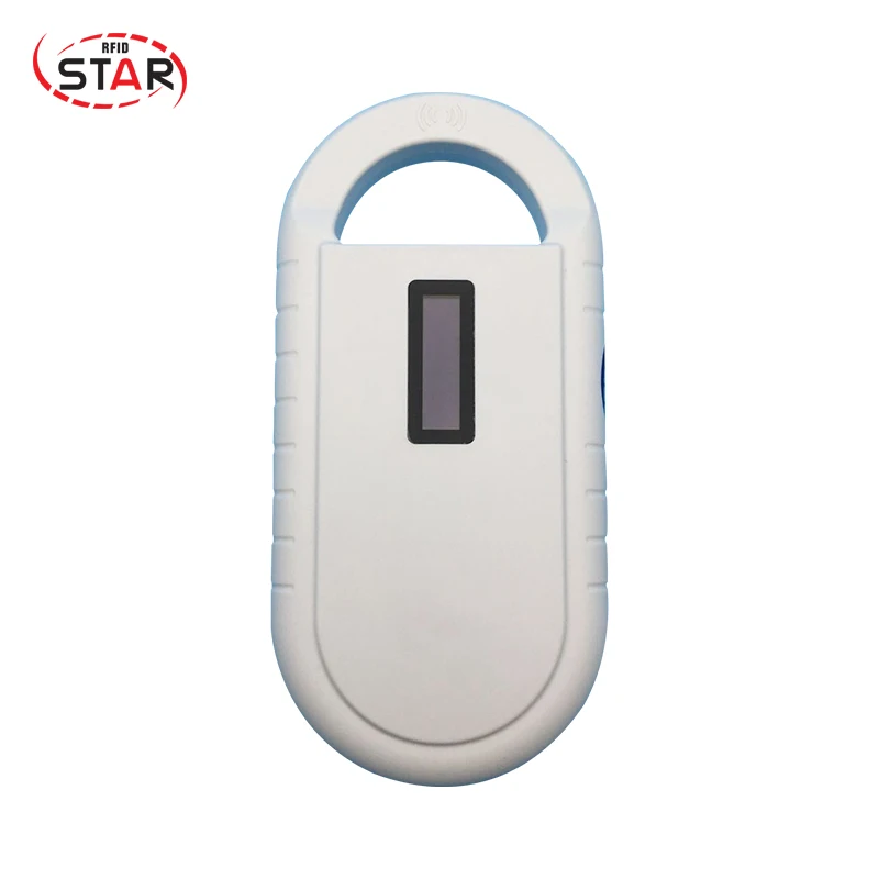 

134.2kHz hand reader smaller simpler easier animal scanner+2*12mm FDX-B animal microchip