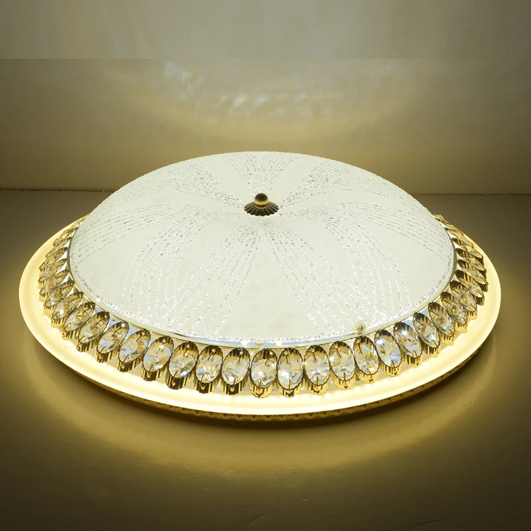 

crystal round ceiling lamp LED light bedroom warm room lamp simple European corridor balcony lighting lamps ZA71017