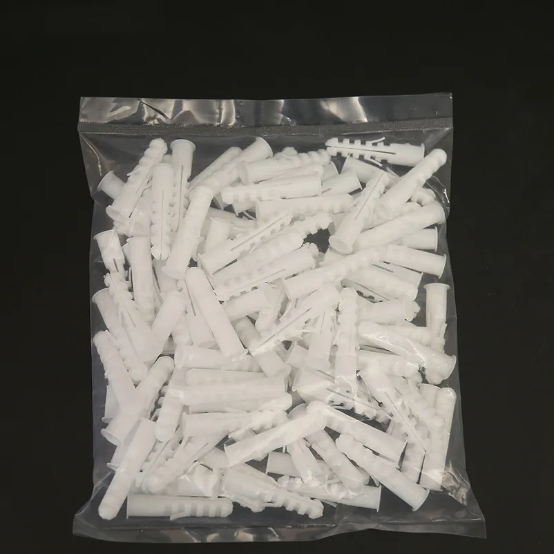100pcs Plastic expansion pipe M5 M6 M7 M8 rubber plug plastic nylon column screw anchor wall plugs | Обустройство дома