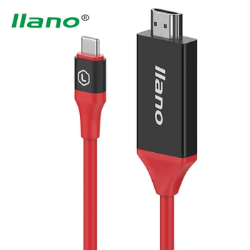 

llano 4K*2K Type C to HDMI Converter Cable Male to Male USB-C HDMI Adapter Cable for Macebook Chromebook Pixel