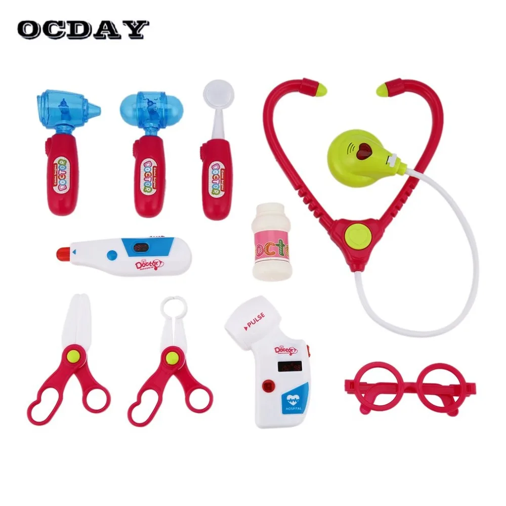 OCDAY претендует доктор набор игрушек для детей Роль Играть Классические игрушки Моделирование Медицинские Комплект Детские развивающие
