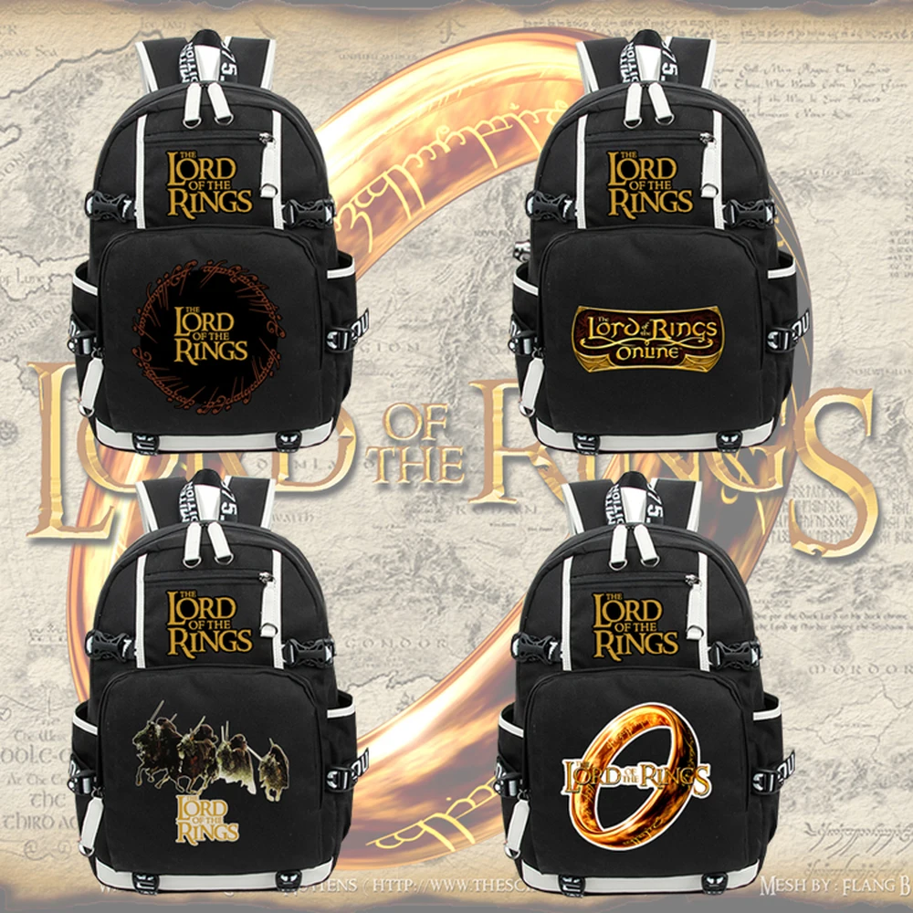 

Anime The Lord of the Rings canvas Backpack zipper Students school bag Rucksack laptop bag cosplay Leisure shoulder bag Bookbag