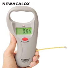 NEWACALOX 45kg x 10g Mini Electronic Scale Weight Fishing Luggage Scale Digital Travel Hanging Hook Scale with Band Tape
