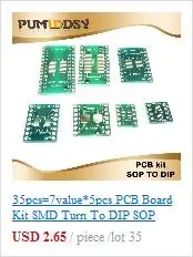 66 шт./лот DIP ИС адаптер припоя Тип гнездо комплект 6,8, 14,16, 18,20, 24,28 шпильки