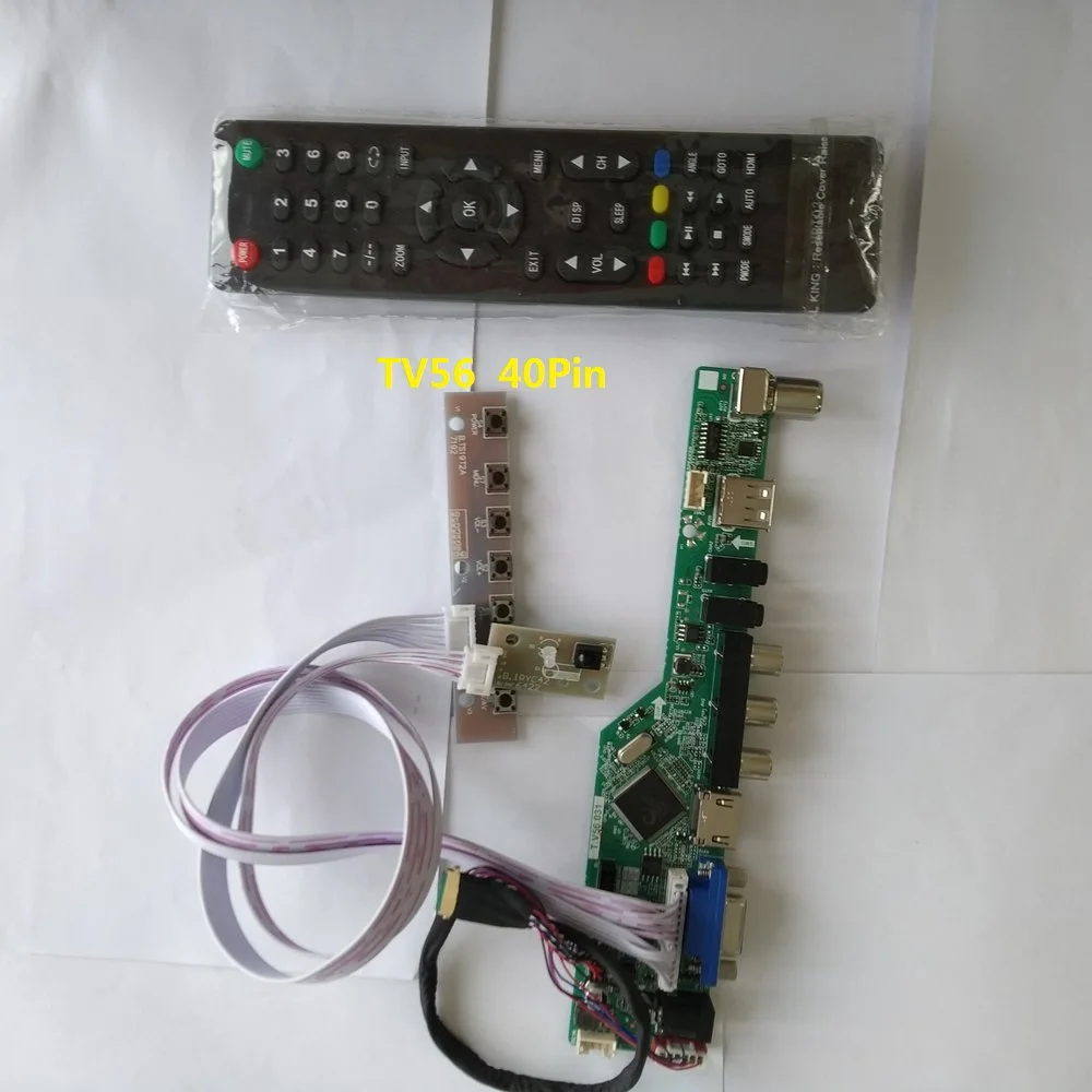 

kit for LP140WH4(TL)(A1) 14" 40pin LVDS Panel Screen 1366X768 USB HDMI VGA remote Controller driver board TV AV LCD LED