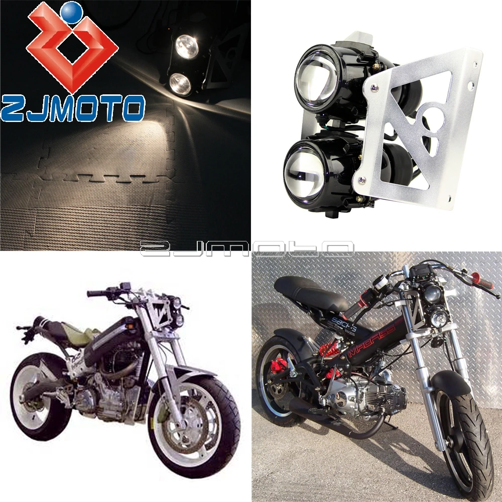 

Dirt Bike Motorcycle Headlight Street Racing Motorcycle Lens Headlamp Fish Eye Light Assembly For Sachs MadAss 50 125 450 500