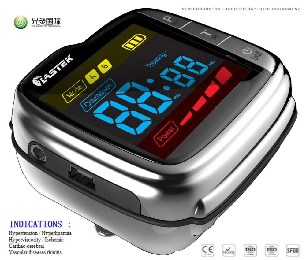 lllt cold red light GD07-W-1 LASTEK laser therapy watch to control blood pressure lllt cold red light GD07-W-1 LASTEK laser therapy watch to control blood pressure