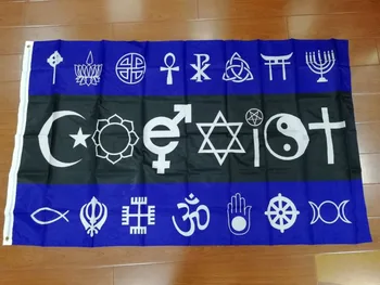 

johnin 90x150cm peace coexist flag