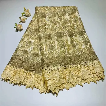 

2019New Design African Lace Fabric Guipure Lace White French Net Laces Fabric With Stones High Quality African Swiss Voile Lace