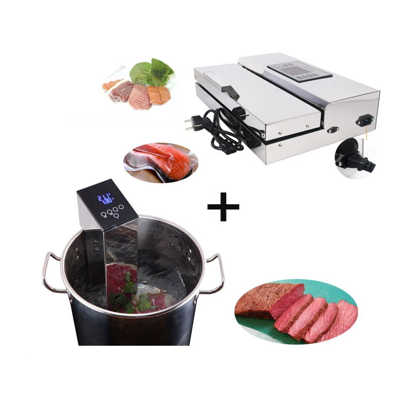 

1 Set Food Vacuum Sealer + Sous-Vide Food Cooker Machine Immersion Slow Cooker Household And Commercial Vacuum Packing Machine