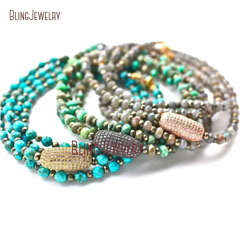 Long Strand Bead Necklace Turquoises Labradorites Green Moss Agates Pyrite Layered Necklace Micro Pave CZ Bean Necklace NM17843 Long Strand Bead Necklace Turquoises Labradorites Green Moss Agates Pyrite Layered Necklace Micro Pave CZ Bean Necklace NM17843