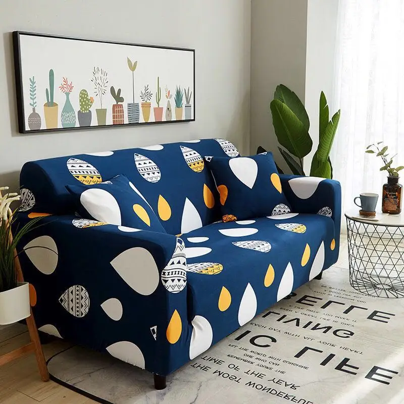 Мод мультфильм эластичный чехлы для диванов стрейч секционные диванные покрывала для дивана протектор 1/2/3/4 местный диванных чехлов для Гостиная - Цвет: Sofa Cover-3