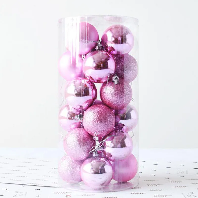 4 см, 6 см, 8 см, свадебные подвесные украшения, рождественские шары, украшения для дома, Настенный декор, аксессуары для свадебной вечеринки - Цвет: pink