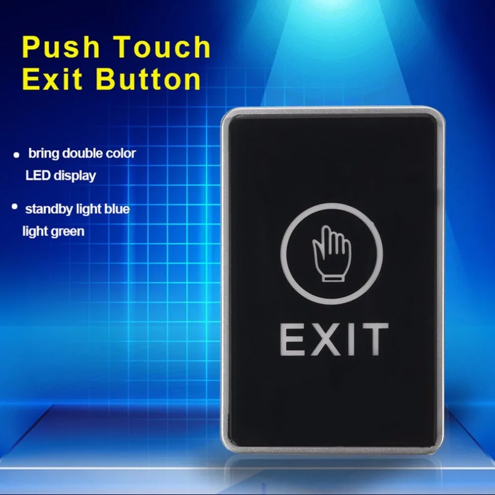 

LESHP LED Light Exit button Push Touch Sensor Door Exit Release Button Security Access Control System With LED Indicator