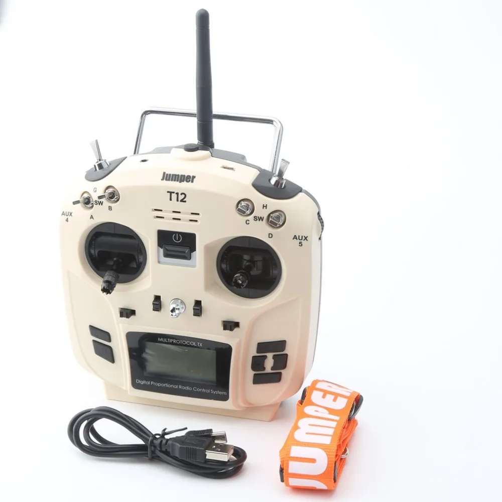 

Jumper T12 OpenTX 16CH Radio Transmitter with JP4-in-1 Multi-protocol RF Module for Frsky JR Flysky Rc Fpv Racing Drone