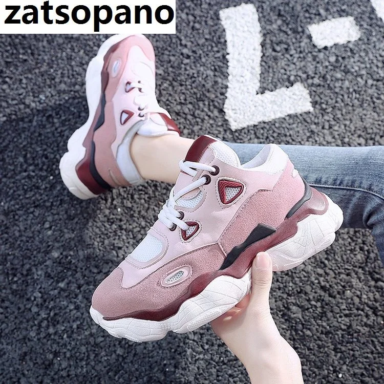 

Casual Shoes Women Chunky Sneakers Fashion Dad Shoes For Women Spring Autumn White Black Shoes Chunky Sneaker Vulcanize Shoes