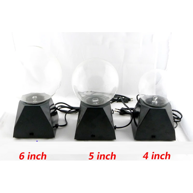 Globo de Vidro Lâmpada de Mesa Presentes do Feriado Luz da Noite Polegada Plasma Bola Lâmpada Elétrico Luz Estática Toque Magia Esfera Nightlight 4-6 3 4 6 Polegada plasma bola lâmpada luz