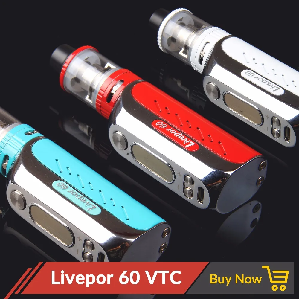 

Original Yosta Liverpor 60 VTC Kit with Built-in Battery TC/VW/MECH mode and TCR Box Mod for Electronic Cigarette