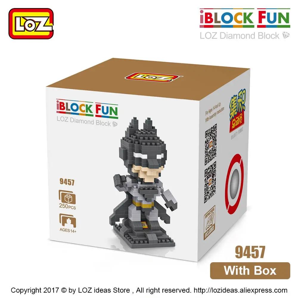 LOZ, алмазные блоки, супергерои, строительные блоки, Мини фигурки, Детские супергерои, кирпичи, пластиковые сборные игрушки для детей - Цвет: 9457 With Box