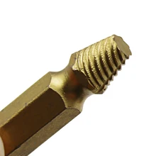 Горячий 4 шт./компл. поврежденный винтовой Съемник титановое покрытие сломанный инструмент для удаления винтов золотой