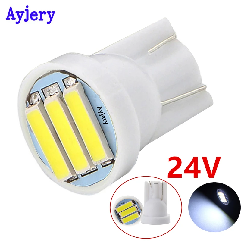 AYJERY оптовая продажа 1000X 24 В постоянного тока T10 светодиод 194 927 161 168 W5W 7014 3 SMD