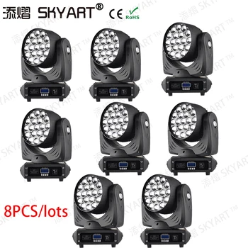 

8PSC DMX 19*15W ZOOM MOVING HEAD PRO STAGE LIGHT WITH POWER CORN