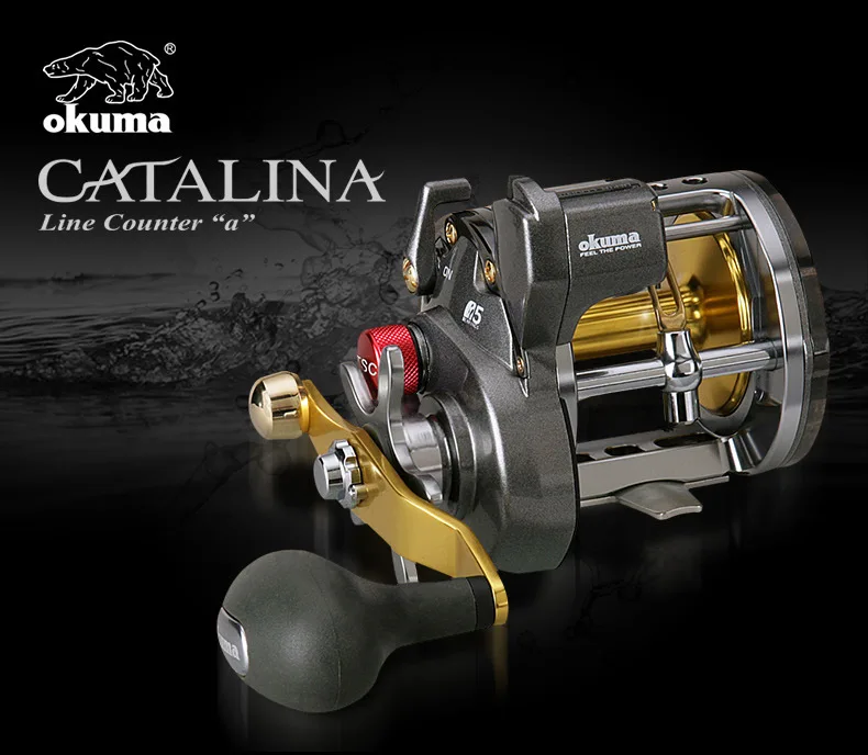 Roda de Tambor Carretel da Carcaça de Isca Artes de Pesca Enrolador de Bobina de Barco Carretel de Arremesso Okuma Série Todos Metal 5bb Carpa Linha Mar Jangada ct 3 High Quality Esporte e Lazer