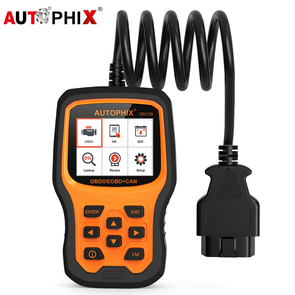 

Autophix OBD2 Scanner OM129 Erase Engine Error Code Automotive Scanner Check Engine Battery OBD2 Diagnostic Tool with Polish