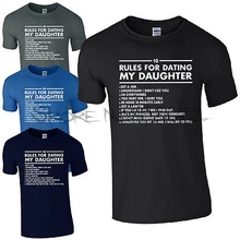10 regole per la datazione mia figlia t shirt in vendita