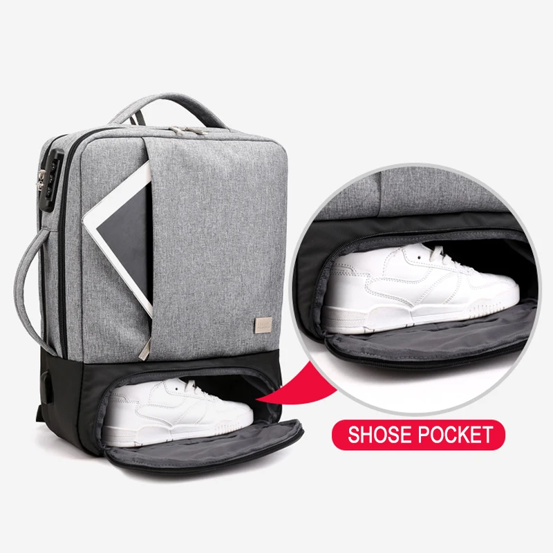 Men's Anti Theft Laptop Backpack Bag USB 15.6 Inch Notebook Men Business Travel Backpacks Male Anti-theft Large Outdoor Bagpack