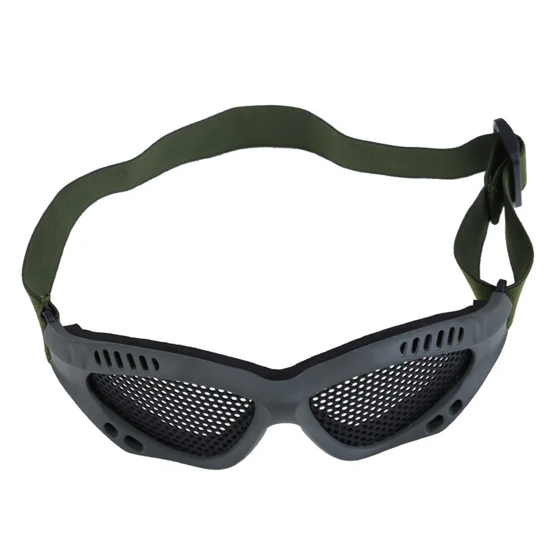 Тактические стальные сетчатые защитные очки для глаз, очки, очки для спорта на открытом воздухе, пеших прогулок, Рабочая защитная одежда lentes de seguridad - Цвет: Army Green