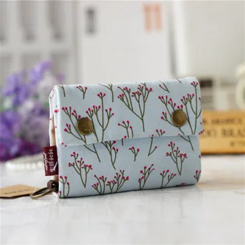 

New Elegant Women Hasp Floral Print Wallet Bag Purse Clutch Ladies Card Phone Bag Credit Wallet Card Holder Zipper Women Wallet