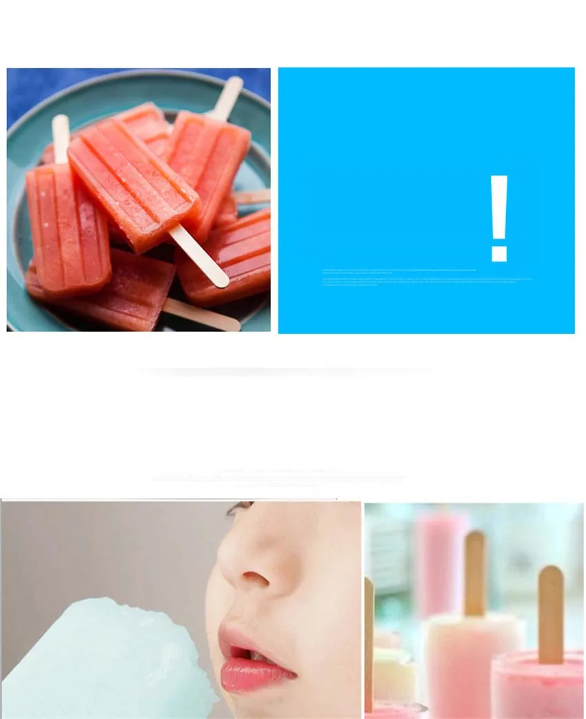 DIY Popsicle йогуртное мороженое плесень силиконовая форма для льда замороженные формы для Фруктового мороженого из нержавеющей стали 40 веток льда Iolly Maker