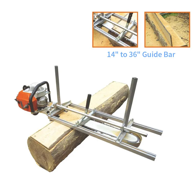 Портативный цепной пилы мельница строгальный фрезерный от 2" до 48" пилорама аксессуары направляющая пиломатериалы режущий инструмент регулируемая высота