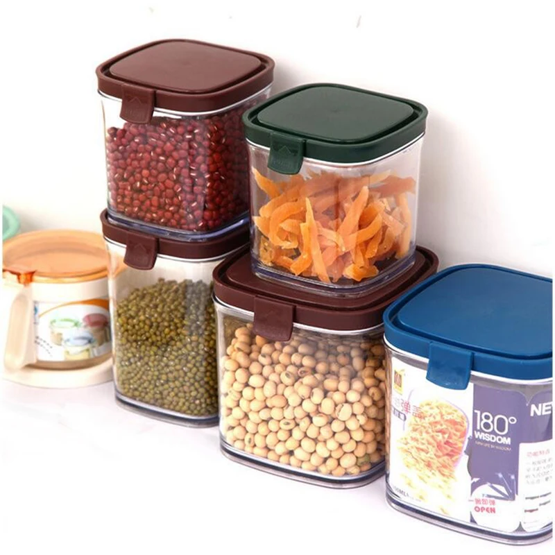 ≧Plastic Food Storage Box •̀ •́ Grain Grain Container Kitchen Organize