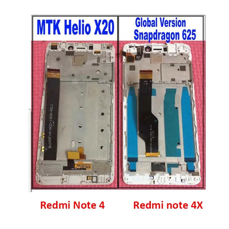 Ocolor 5 дюймов для Xiaomi Redmi Note 4 ЖК дисплей и сенсорный экран с рамкой дигитайзер